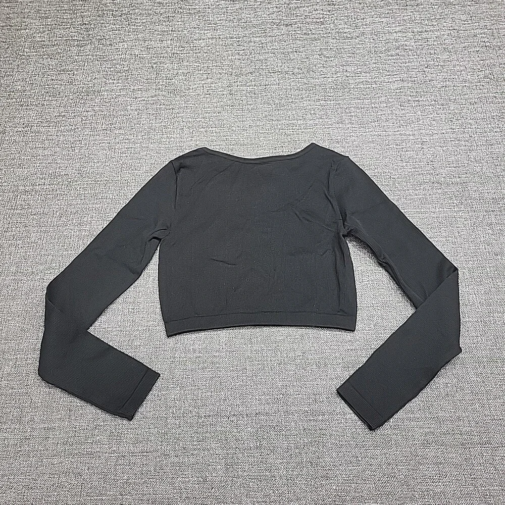 Art Class Kids Girls Long Sleeves Top Medium Sz 8 Black Casual Tee Shirt